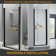 72'' H Pivot Shower Door with Glass