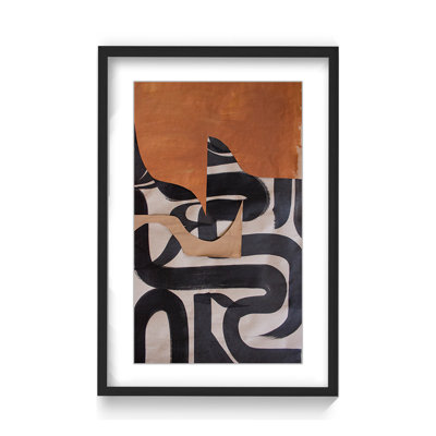 Abstract " Gai: A Symphony of Abstraction " Collage Print