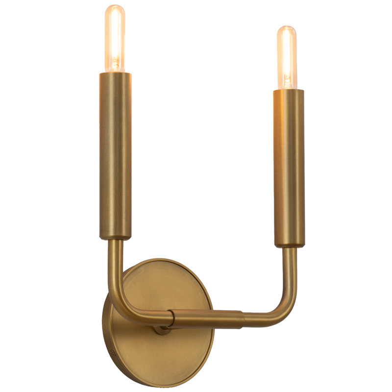 Mavisten Edition Carbonia 2 - Light Flush Mounted Sconce, Brass