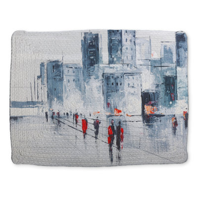 Walk in the City Industrial Braided Placemat | Home Decor