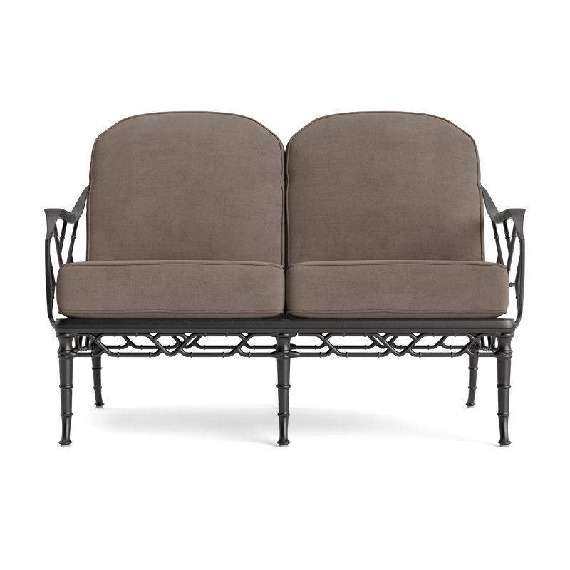 Calcutta Outdoor 2 - Seat Loveseat, Fusion Dove, Textured Pewter
