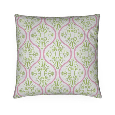 Watercolor Damask Square Pillow Cover & Insert