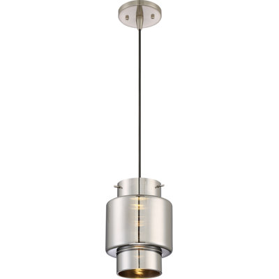 Luminaire suspendu cylindrique à 1 lumière DEL Guidinha