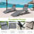 Foldable Chaise Lounge Chair With Detachable Pillow & Side Pocket, 5-Position Adjustable Back, Portable Outdoor Recliner For Patio, Beach, And Pool