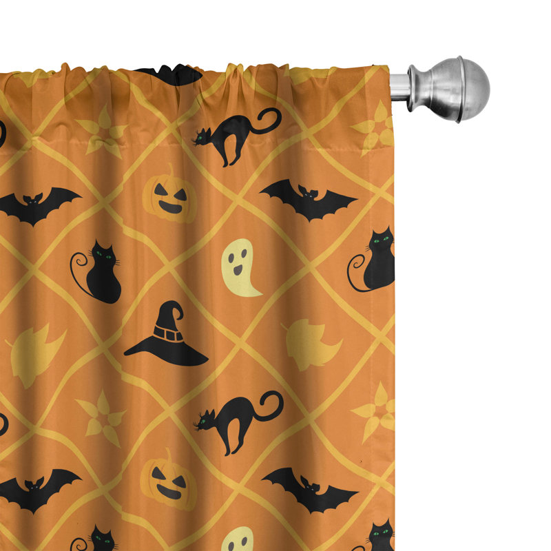 Ghost Semi-Sheer Rod Pocket Curtain Panels, 28" x 84"