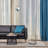 75 inch modern arched floor lamp with metal lampshade and weighted marble base