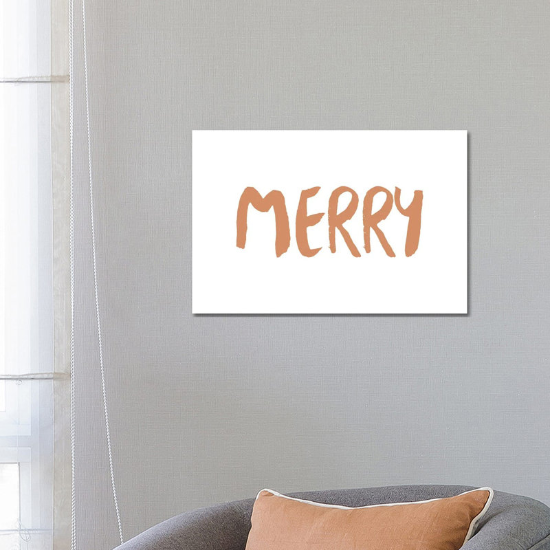 Merry by Orara Studio - Wrapped Canvas Gallery-Wrapped Canvas Giclée, 66.04 cm H x 45.72 cm W x 1.91 cm D