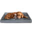 Lit orthopédique luxueux pour lit de chien Housse amovible et lavable à la machine pour lit de chien imperméable
