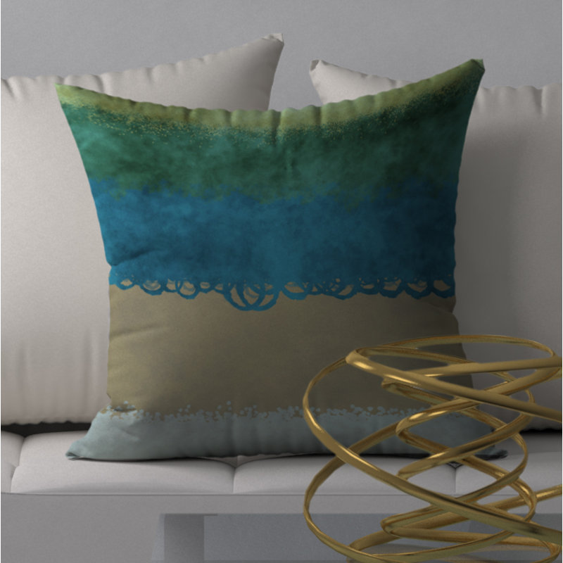 Housse de coussin décoratif carrée argent, 20 po x 20 po