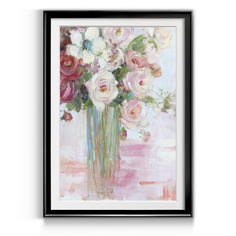 Botanical Blooms - Reproduction d'art sur papier encadrée, H 30,5 po x l 42,5 po x P 1,5 po, Noir