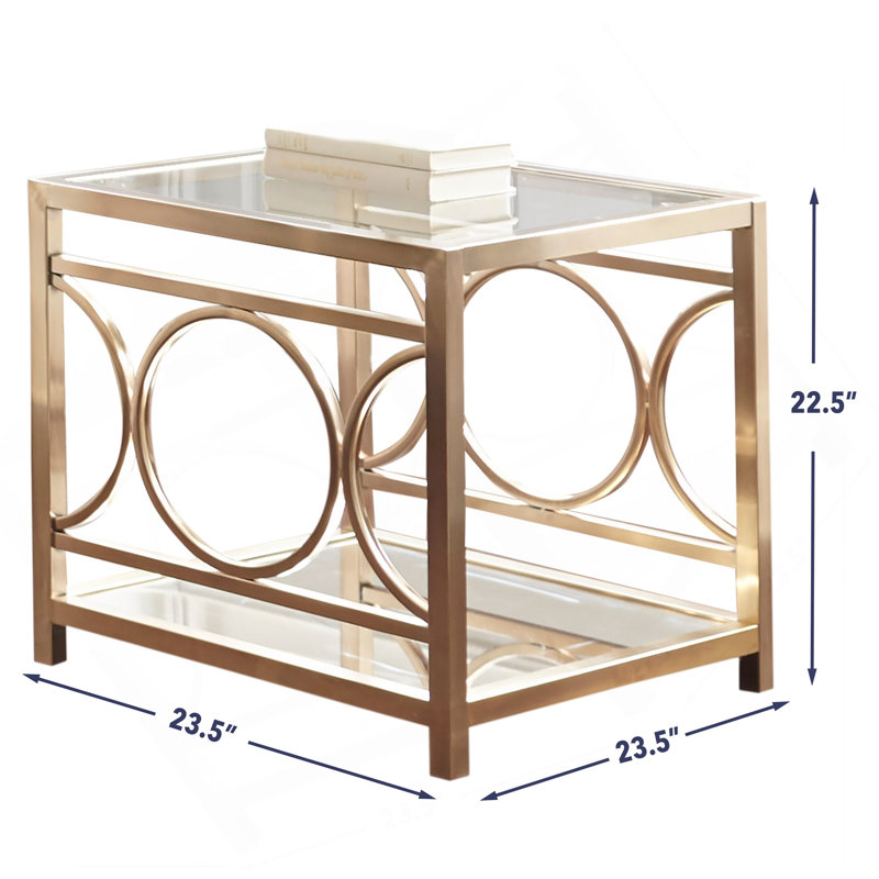 Olympia - End Table - Gold