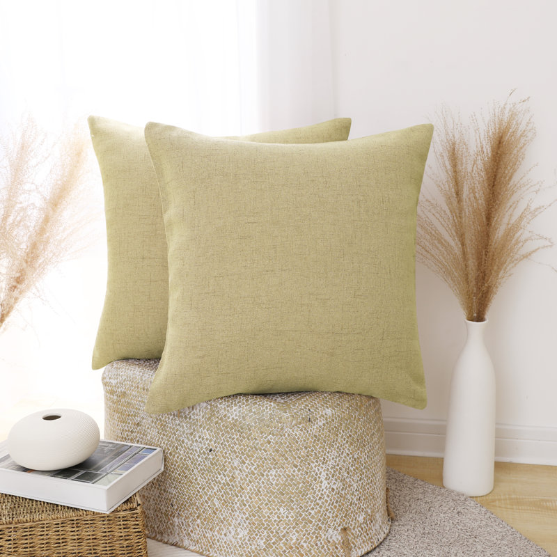 Housse de coussin Deconovo, Crème, H 20 po x l 20 po