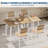 3 Piece Dining Table Set for 2 with Upholstered Chairs, Small Kitchen Table for Apartment-1924265433-1924265431-1924265426