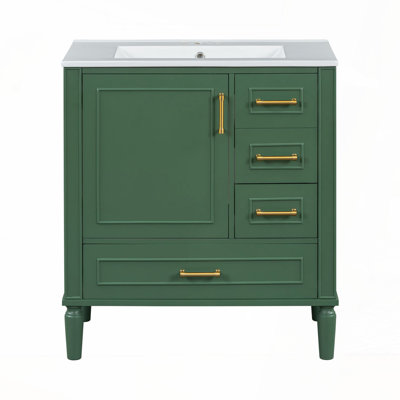 Meuble-lavabo 30 po avec lavabo en céramique