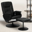 Fauteuil inclinable massant à positions multiples avec poches latérales profondes, repose-pieds et base enveloppée-91490488