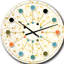 Golden Maze II - horloge murale moderne Mid-Century-40746182