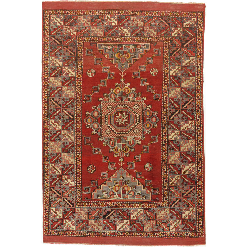 Vintage One-of-a-Kind Rectangle 5'5" X 8'2" Area Rug