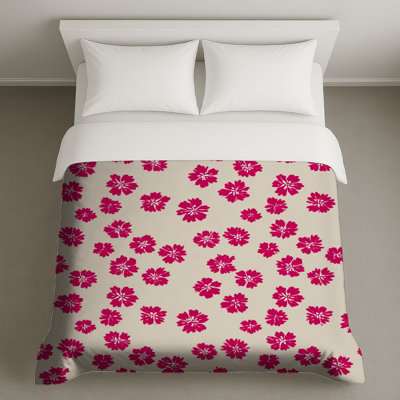 Housse de couette à motif floral