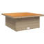 Englewood Square Solid Wood Outdoor Coffee Table-222891393-222891397