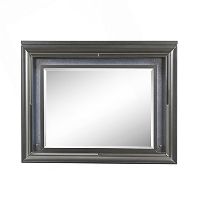 Sawyer Metallic Gray Finish Mirror W/Led