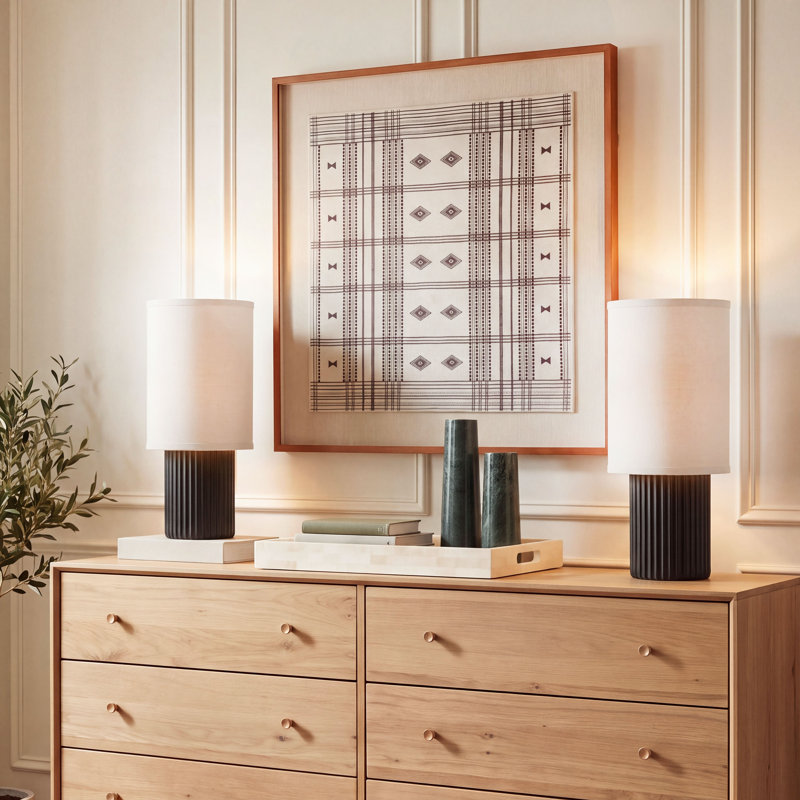 Rory 17.25 Inch Resin Table Lamp Set Of 2