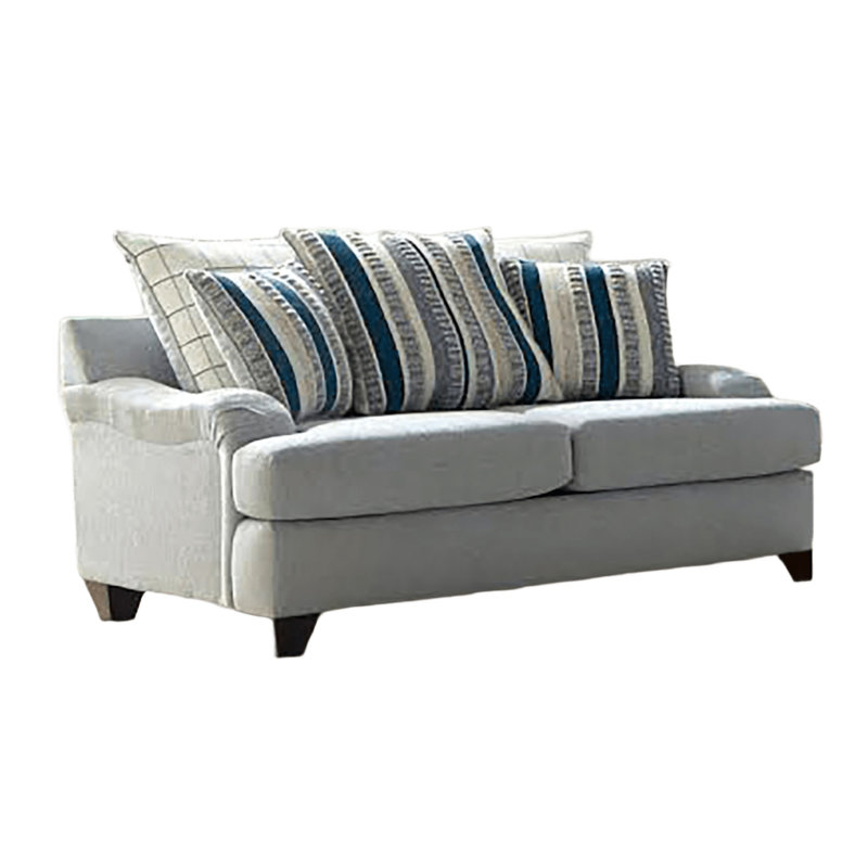 Causeuse transitionnelle l 67,4 po, gris