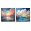 «Clouds Charm», ensemble de 2 collages carrés-1045640415-1045640401