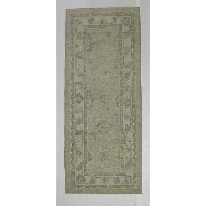 Tapis Oushak 3 x 8 rétro Anatolian