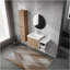 Meuble-lavabo mural 36 po avec lavabo et armoire latérale 36 po, portes à fermeture douce, armoire combinée-1217284888