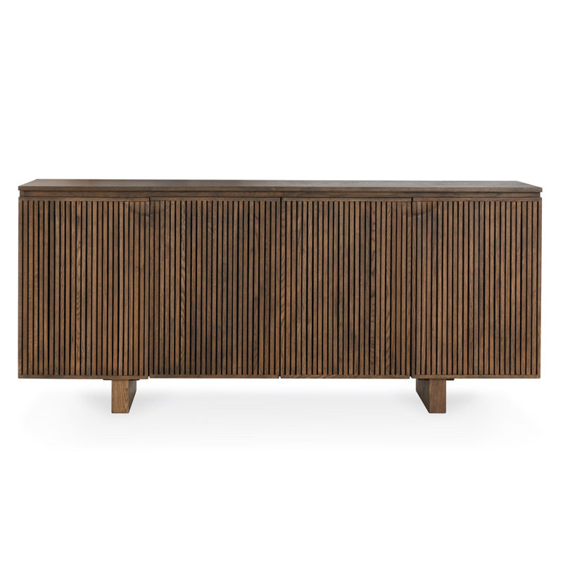 Buffet Roya en bois de chêne récupéré, Noyer