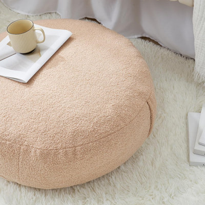 Coussin de sol Rainha Cozy - Cercle - Taupe naturel