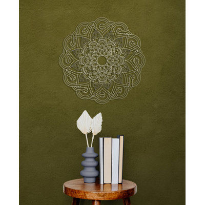 Metal Mandala Abstract Wall Hanging Décor, Creative Floral Metal Wall Art Home Decoration