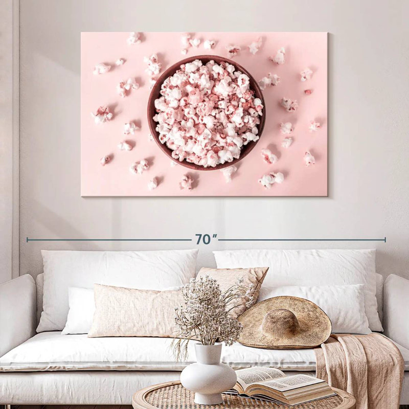 Yarlin Baby Pink Popcorn, 32" H x 48" W
