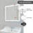 Bathroom Medicine Cabinet, Wall Mounted, 3 Mirror, Doors White-568652369