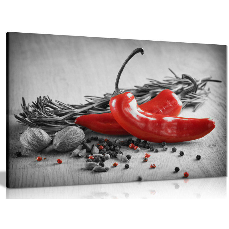 Herbs & Spices Kitchen - Wrapped Canvas Print, 61cm H x 91cm W