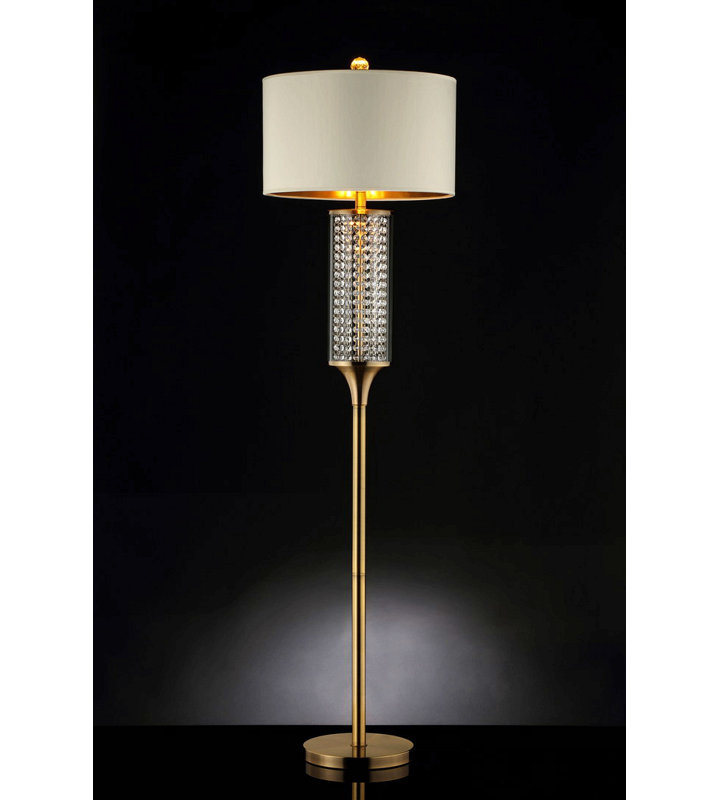 62.25-Inch Pluviam Crystal Floor Lamp