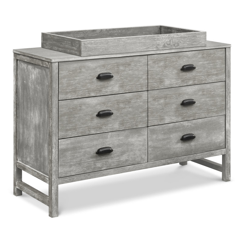 Commode double 6 tiroirs Fairway, Gris chalet