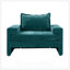 Fauteuil en chenille avec accoudoirs larges, coussin épais et dossier ergonomique pour un confort et un style ultimes-130784926