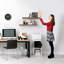  Ensemble de 2 tablettes flottantes 24 po avec fixation invisible en acajou