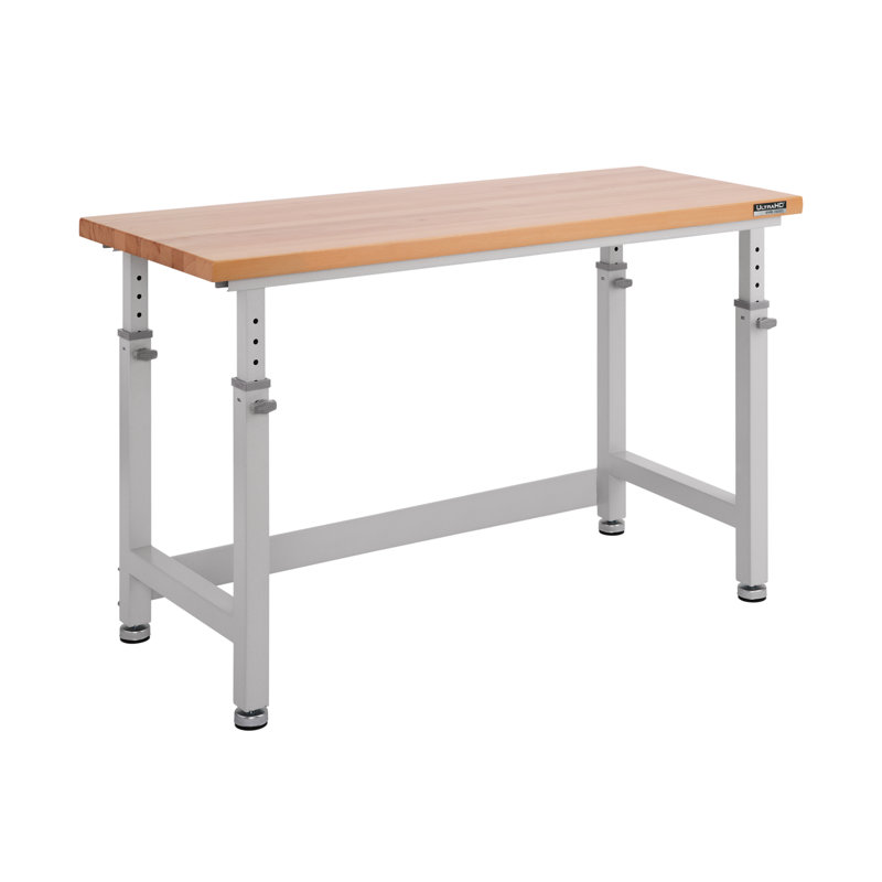 UltraHD Adjustable Height Granite Workbench with Hardwood Top