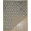 Tapis gris en laine noué à la main Abiyuwa