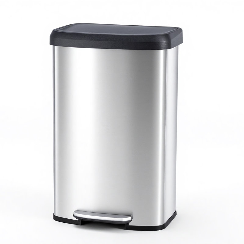 21 Gallon Stainless Steel Step Trash Can For Kitchen, Home Garbage Bin 80L