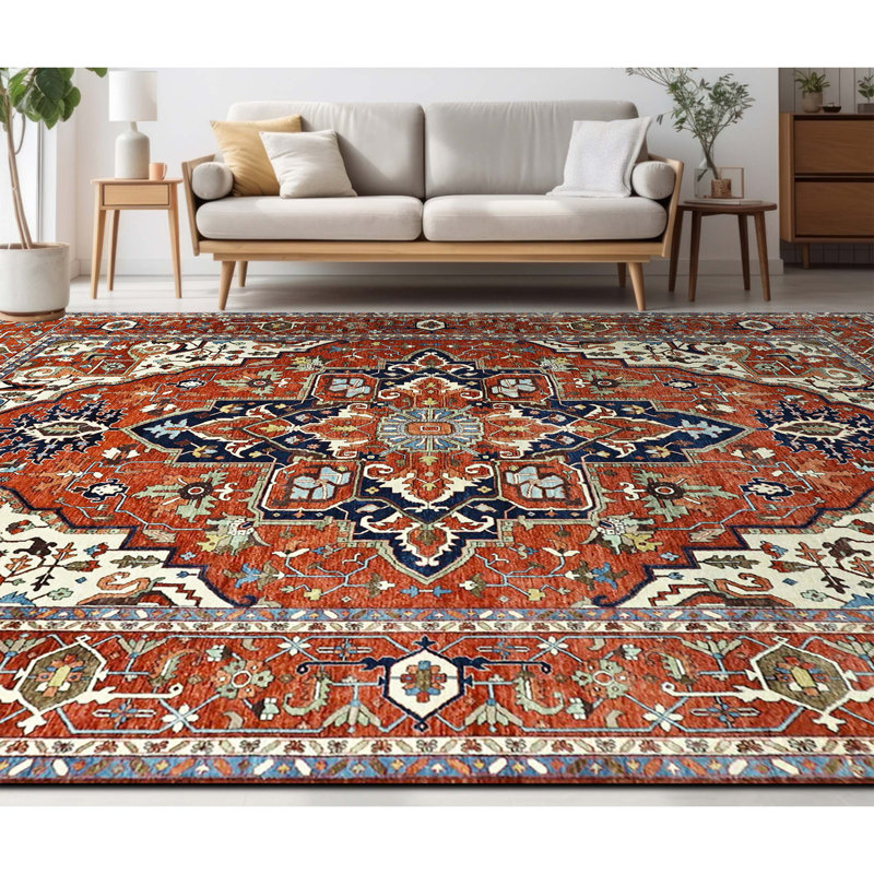 Hand Knotted Wool Oriental Indoor Rug, Rectangle 5' x 8'