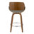 Palmona Fixed-Height Bar & Counter Stool with Bent Wood Legs & Round Footrest (Set of 2)-90954847-90954868