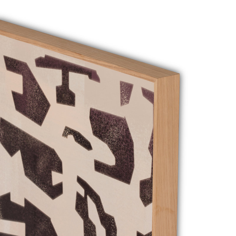 Block Onyx I Print by Coup D'Esprit, 48" H x 48" W x 2" D