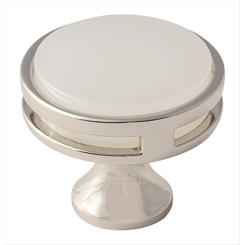 Poignée champignon 1 3/8 po de diamètre Oberon, Nickel poli