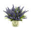 Spring Additions Lavender Heather in Decoupage Pot