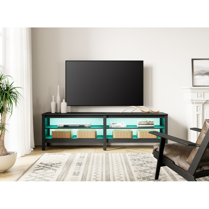 Ashae Unfinished TV Stand for TVs up to 75", Multicolor