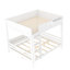 Lit superposé multifonctionnel avec tablettes de rangement et conception amovible-1305508450