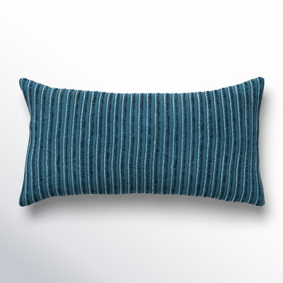 Leifsson Striped Cotton Lumbar Throw Pillow